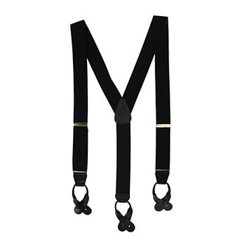 Men's Big & Tall Elastic Button End Suspenders