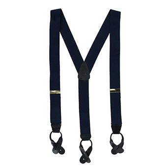 Men's Big & Tall Elastic Button End Suspenders