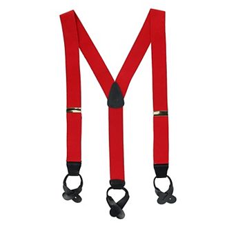 Men's Big & Tall Elastic Button End Suspenders