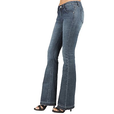 パンツ coating denim flare/bootscut denim Women's Slim Fit Flare Bootcut Denim Jeans