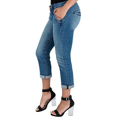 Women's Slim Fit Stretch Denim Cropped Leg Jeans
