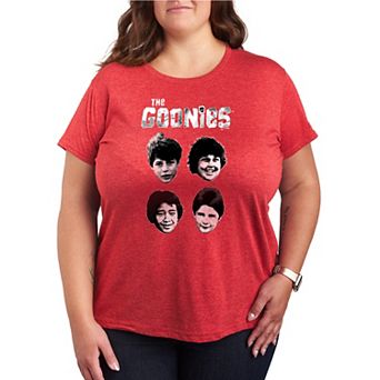Plus Size The Goonies Face Grid Short Sleeve Graphic Tee