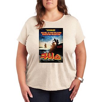 Plus Size The Goonies Korean Poster Short Sleeve Graphic Tee