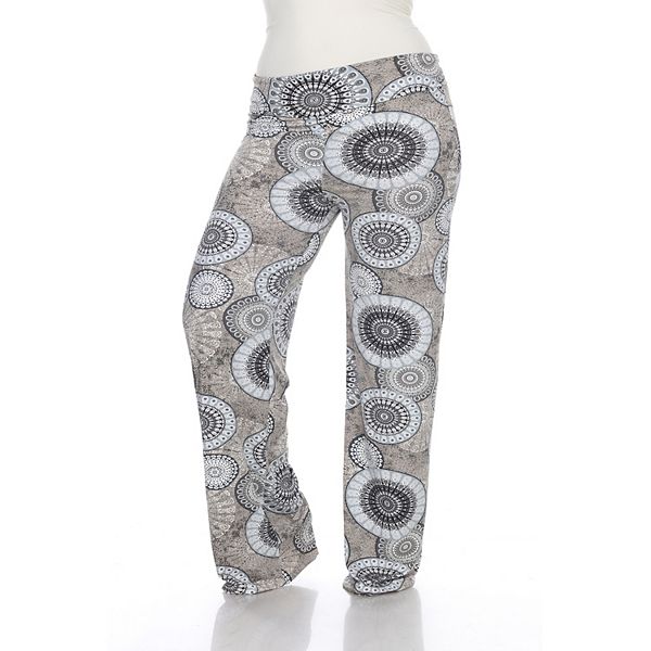 Moxidress High Waist Unique Print Wide Leg Pants