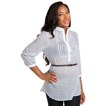 Women's Sweet Vibes Sheer Cotton Tunic