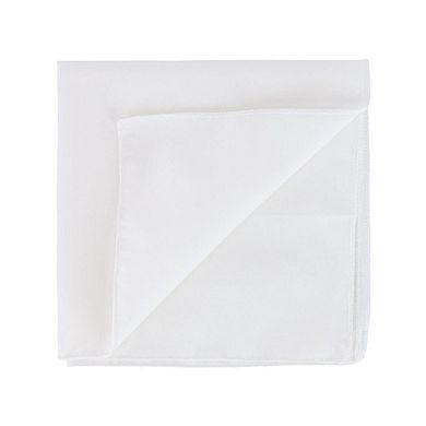 All Cotton 15x15 Inch Solid White Cotton Handkerchief (1 Pack)