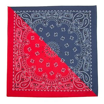 Split Paisley Print Bandana