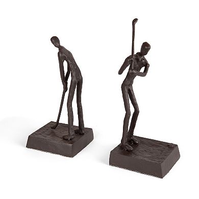 Golfers Iron Bookend Set Golf Home And Office Decor