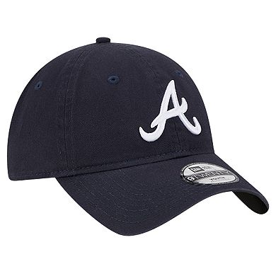 Youth New Era Navy Atlanta Braves Team Color 9TWENTY Adjustable Hat