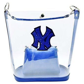 Cuce New York Yankees Rhinestone Clear Purse