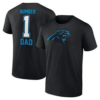 Men's Fanatics Branded Black Carolina Panthers Father's Day T-Shirt