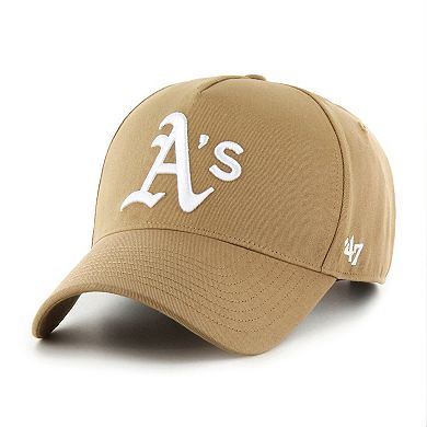 Men's '47 Khaki Oakland Athletics Ballpark MVP A-Frame Adjustable Hat