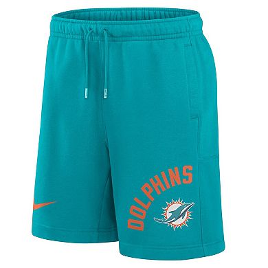 Men's Nike Aqua Miami Dolphins Arched Kicker Shorts