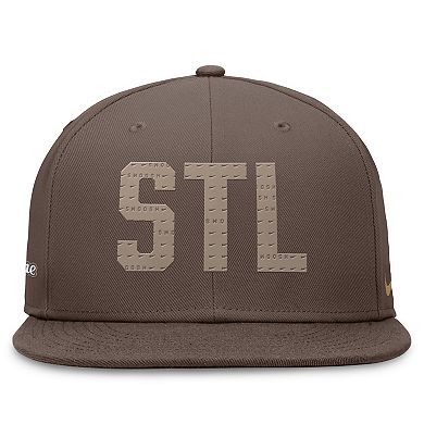 Men's Nike Brown St. Louis Cardinals Statement Ironstone Performance True Fitted Hat