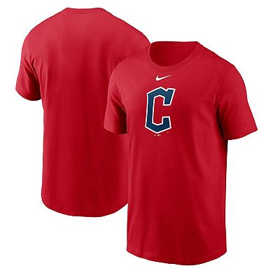 Men's Nike Red Cleveland Guardians Fuse Logo T-Shirt