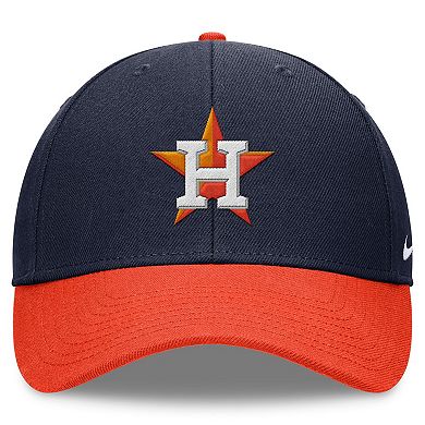 Men's Nike Navy/Orange Houston Astros Evergreen Club Performance Adjustable Hat