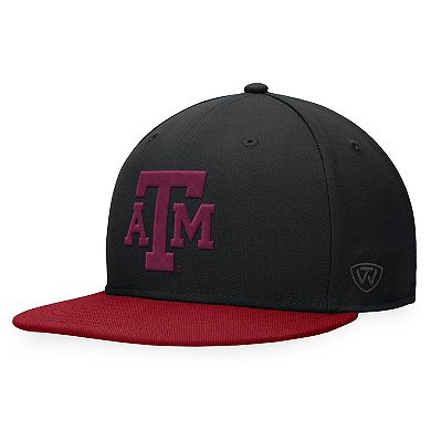 Men's Top of the World Black Texas A&M Aggies Fitted Hat