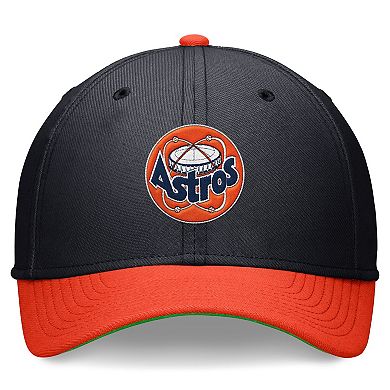 Men's Nike Navy/Orange Houston Astros Cooperstown Collection Rewind Swooshflex Performance Hat