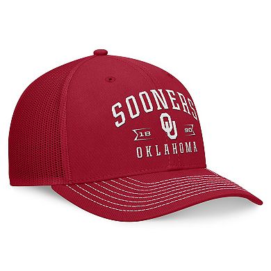 Men's Top of the World Crimson Oklahoma Sooners Carson Trucker Adjustable Hat