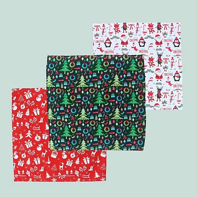 CTM Variety Christmas Pattern Holiday Print Bandana