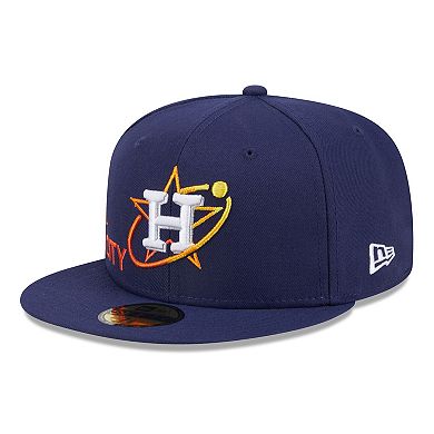 Men's New Era Navy Houston Astros City Connect Icon 59FIFTY Fitted Hat