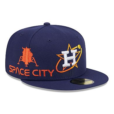 Men's New Era Navy Houston Astros City Connect Icon 59FIFTY Fitted Hat