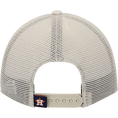 Men's New Era Stone Houston Astros Game Day 9TWENTY Adjustable Trucker Hat
