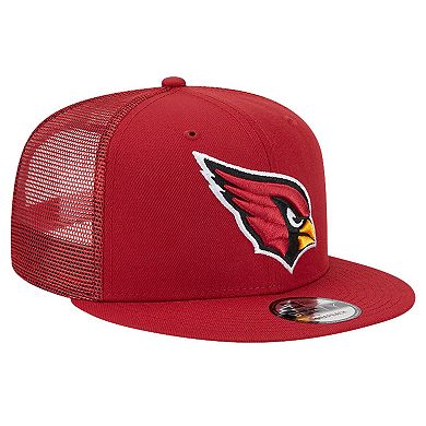 Men's New Era Cardinal Arizona Cardinals Main Trucker 9FIFTY Snapback Hat