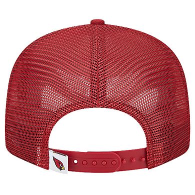 Men's New Era Cardinal Arizona Cardinals Main Trucker 9FIFTY Snapback Hat