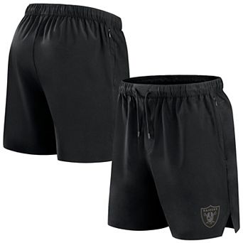 Men's Fanatics Signature Black Las Vegas Raiders Front Office Woven Shorts