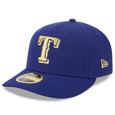 Men's New Era Royal Texas Rangers 2024 Gold Collection Low Profile 59FIFTY Fitted Hat