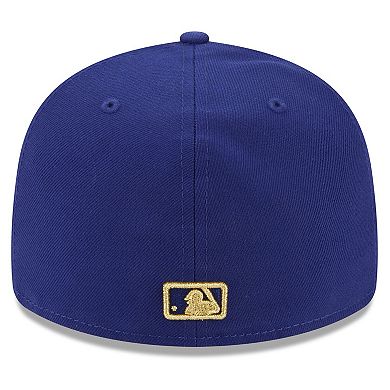Men's New Era Royal Texas Rangers 2024 Gold Collection Low Profile 59FIFTY Fitted Hat