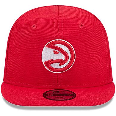 Newborn & Infant New Era Red Atlanta Hawks My First 9FIFTY Adjustable Hat