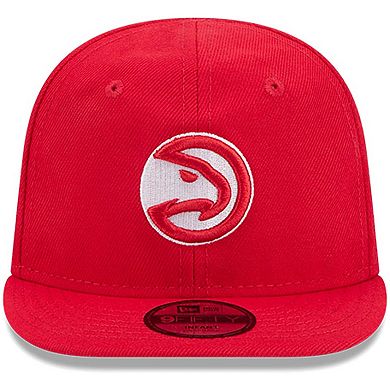 Newborn & Infant New Era Red Atlanta Hawks My First 9FIFTY Evergreen Adjustable Hat