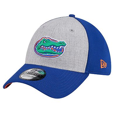 Men's New Era Heather Gray/Royal Florida Gators Two-Tone 39THIRTY Flex Hat