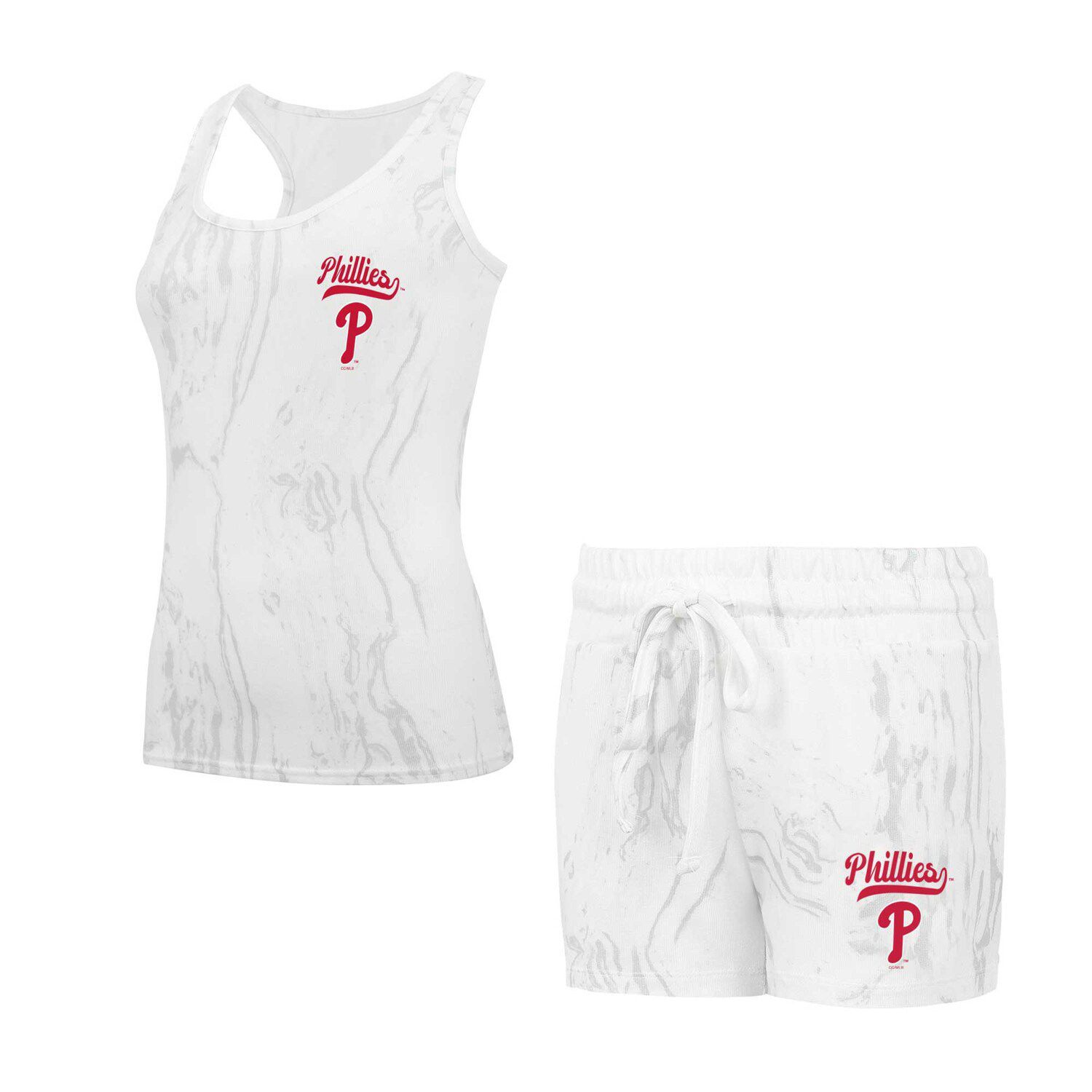 Women's Philadelphia Phillies Red/White Plus Size V-Notch T-Shirt