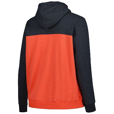 Women's New Era Black San Francisco Giants Plus Size Color Block Full-Zip Hoodie