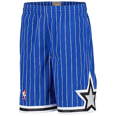 Youth Mitchell & Ness Blue Orlando Magic Hardwood Classics Swingman Shorts
