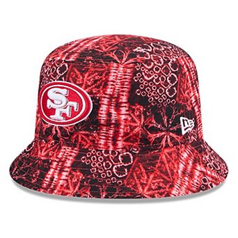 Men's New Era Scarlet San Francisco 49ers Shibori Bucket Hat