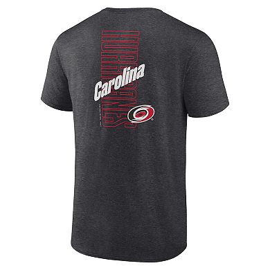 Men's Fanatics Branded Heather Charcoal Carolina Hurricanes Backbone T-Shirt