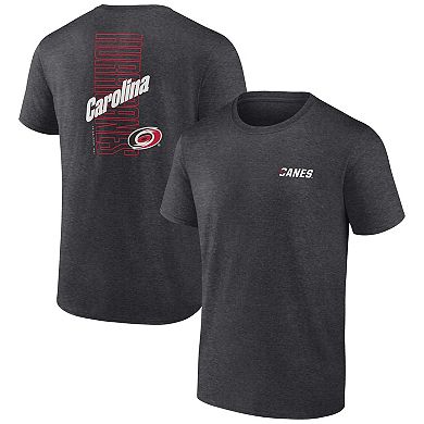 Men's Fanatics Branded Heather Charcoal Carolina Hurricanes Backbone T-Shirt