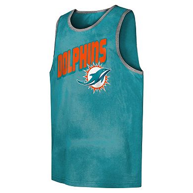 Youth Aqua Miami Dolphins Sun-Bleached Ride the Tide Tank Top