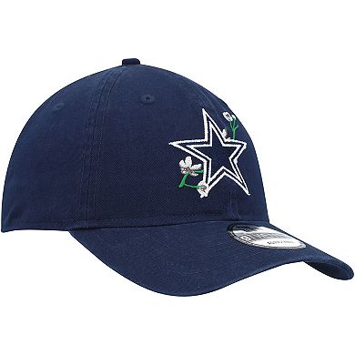 Women's New Era Navy Dallas Cowboys Game Day Flower 9TWENTY Adjustable Hat