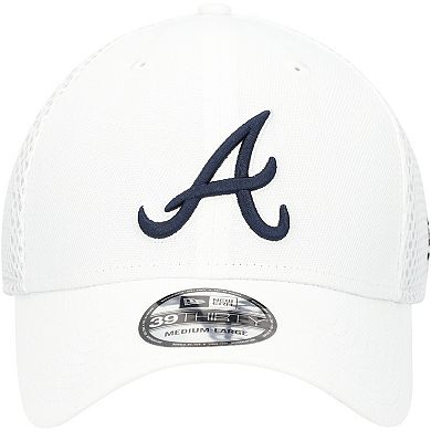 Men's New Era White Atlanta Braves REPREVE Neo 39THIRTY Flex Hat