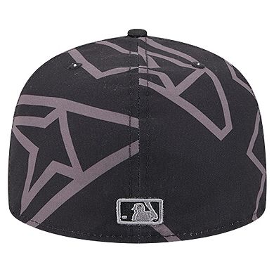Men's New Era Black Arizona Diamondbacks Logo Fracture 59FIFTY Fitted Hat