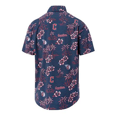 Men's Reyn Spooner Navy Cleveland Guardians Kekai Button-Down Shirt