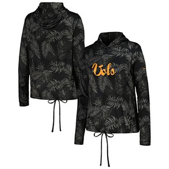 Women's Columbia Gray Tennessee Volunteers Summerdry Printed Long Sleeve Hoodie T-Shirt