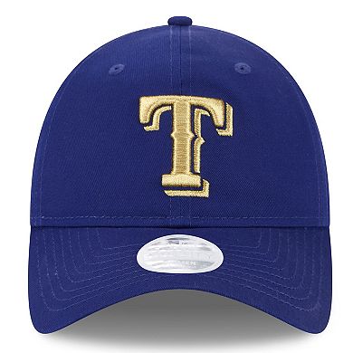 Women's New Era  Royal Texas Rangers 2024 Gold Collection 9TWENTY Adjustable Hat