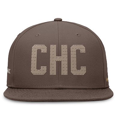 Men's Nike Brown Chicago Cubs Statement Ironstone Performance True Fitted Hat