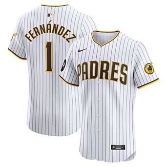 Men's Nike Tony Fern��ndez White San Diego Padres Home Elite Sponsor Patch Player Jersey